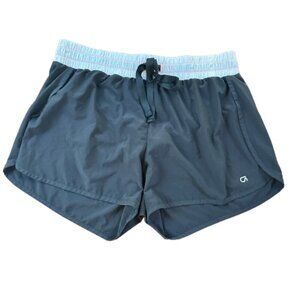 GAP FIT Black Work Out Athletic Shorts Lined Size Medium Contrast Waistband